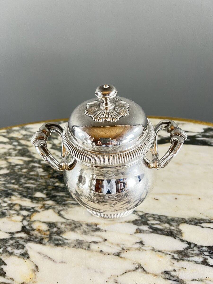 Christofle silver-plated tea and coffee set, Gallia collection