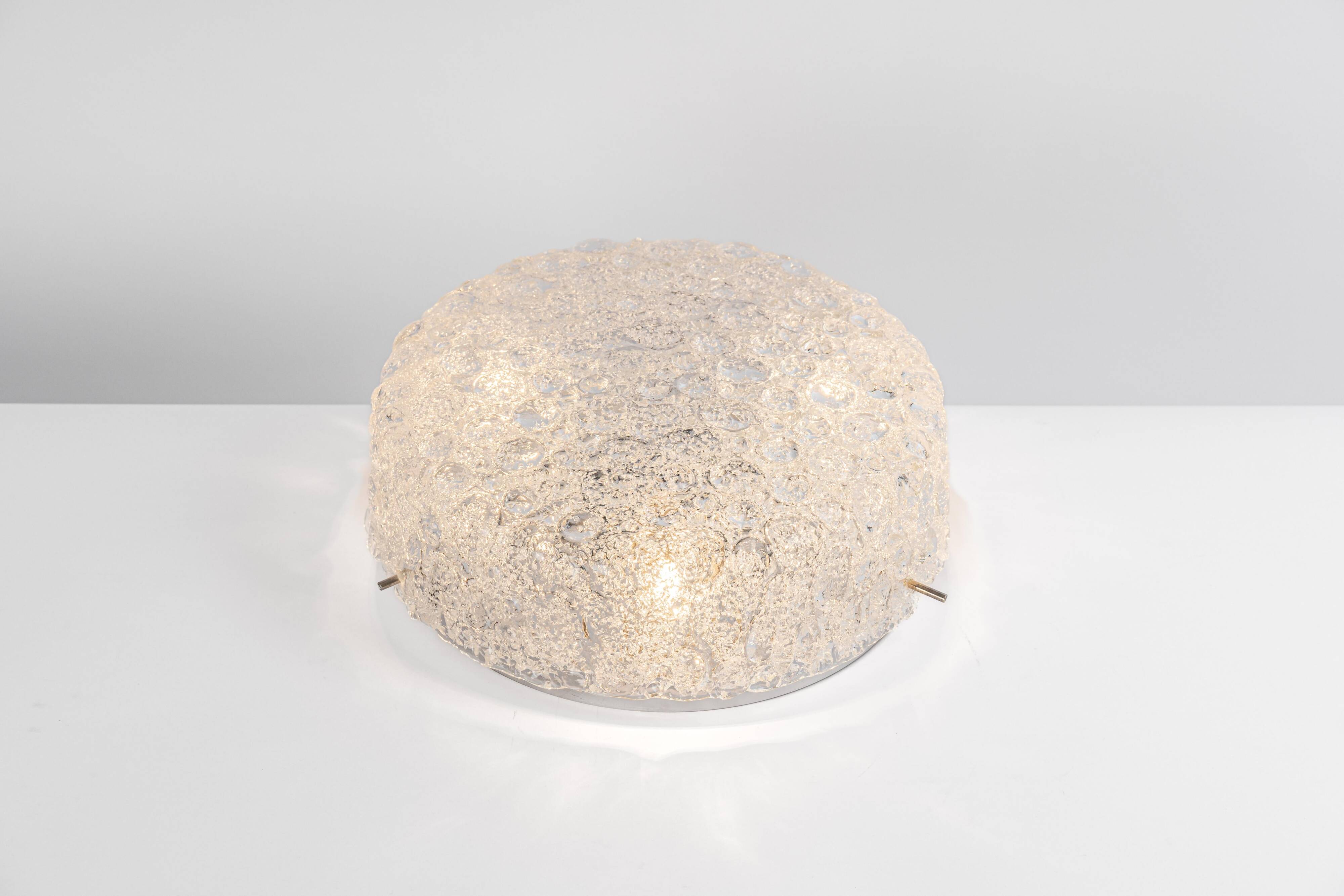 Large Murano glass ceiling light Hillebrand, Germany, 1970s.