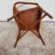 Vintage 50s osier and bamboo armchair