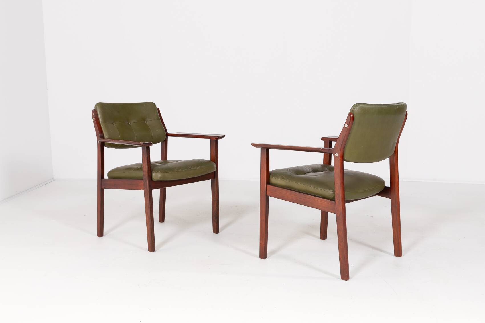 Scandinavian Modern pair of armchairs from Facit Atvidaberg, Sweden 1960’s