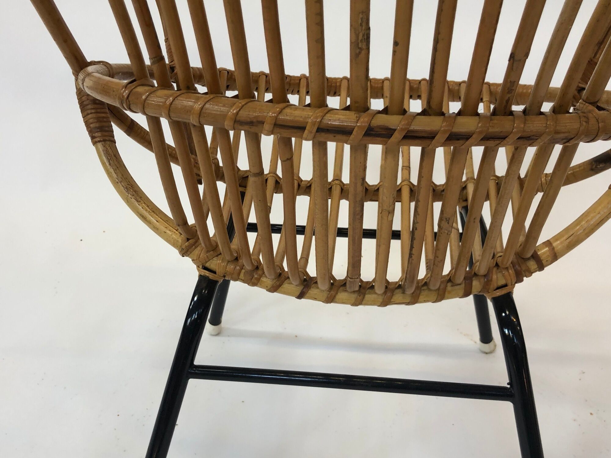 Rattan armchair by Rohe Noordwolde, 1960, Netherlands