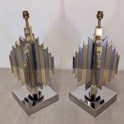 Pair of Cactus lamp bases by Les Ateliers La Boétie, France 1974