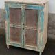 Small pantry buffet in old wood with mesh doors