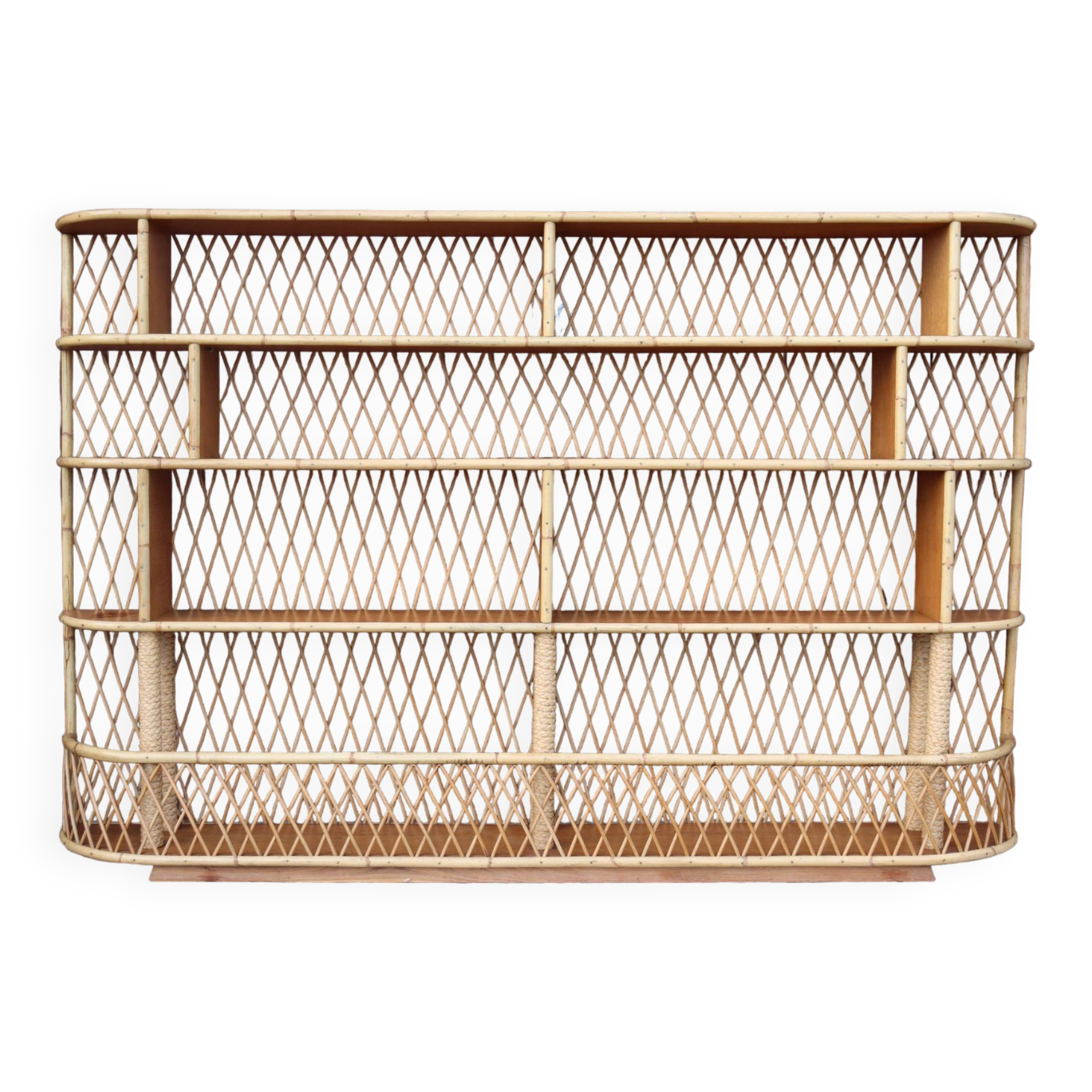 Large rattan bookcase