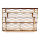 Large rattan bookcase