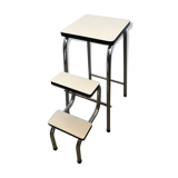 Stepladder formica ivory and black 60
