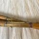 Boat oars, wooden and brass boat