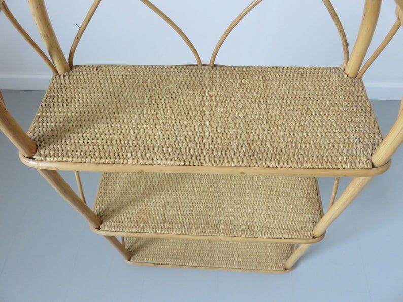 Bamboo rattan spread 60s 70s