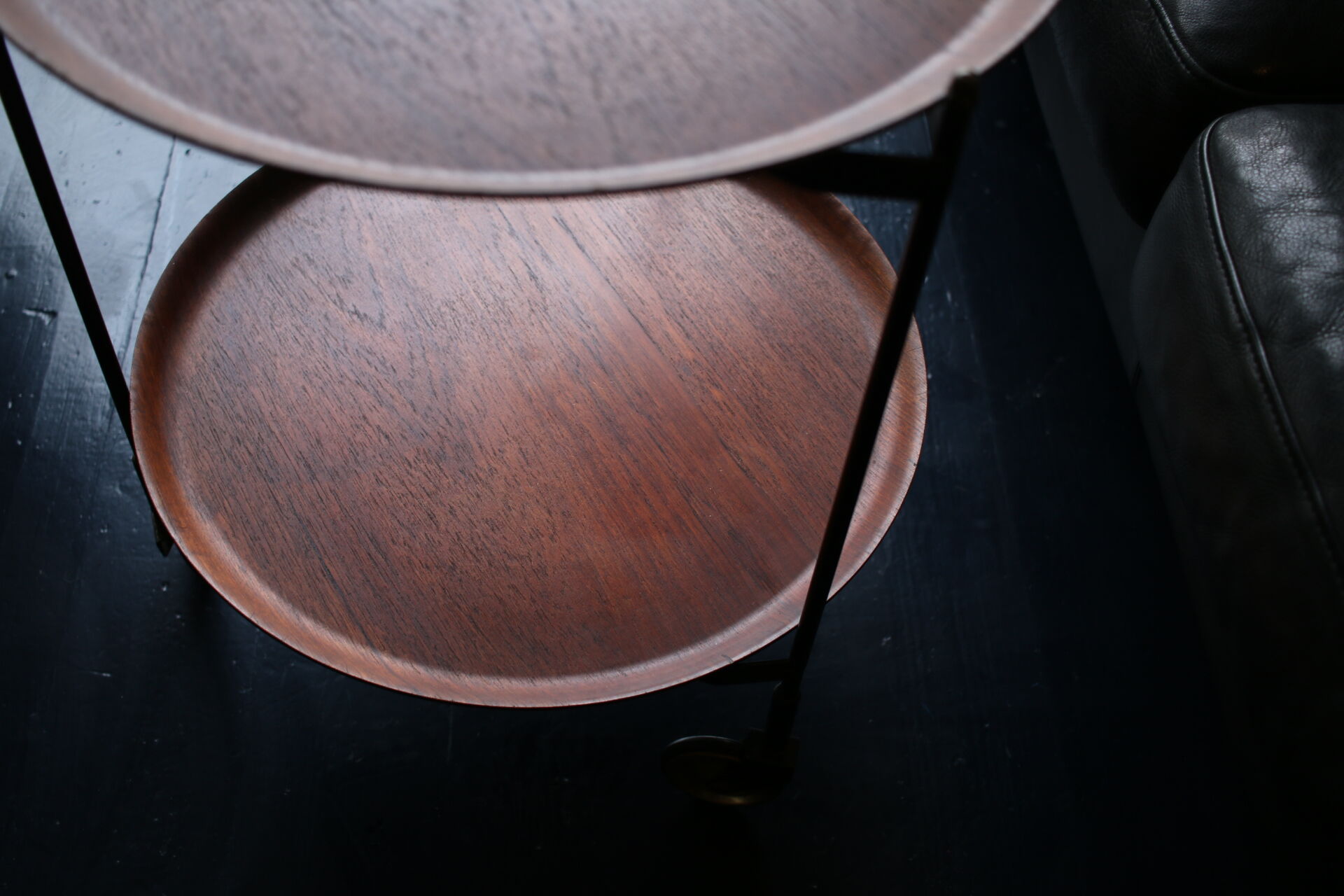 Swedish teak foldable serving trolley by Ary Fanerprodukter, 1960s