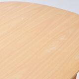 Superellipse table in beech by Piet Hein & Bruno Mathsson