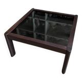 Teak and smoked glass coffee table published by Ekornes, Denmark