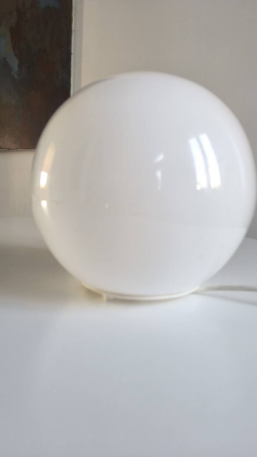 White opaline table lamp from Ikea, 1990