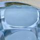 Vintage aluminum and glass ceiling light by Peill & Putzler 1970