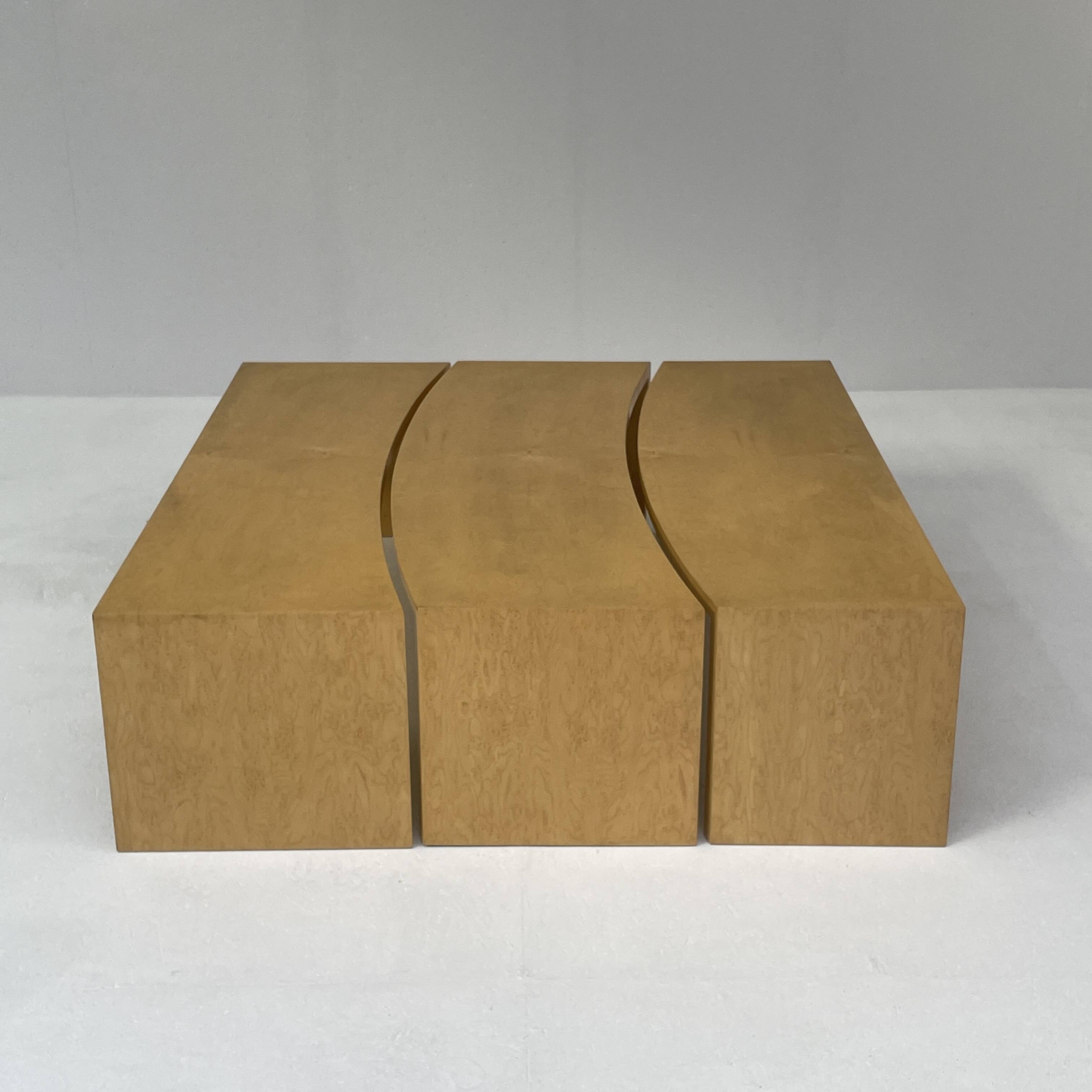 Modular Italian coffee table by Frateli Moscatteli Como