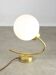 Mid-century Brass and Opaline Italian Wall Lamp