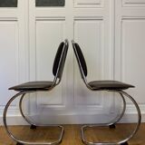 Pair of cantilever chairs 70s