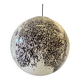 Brown and Beige Murrine Milky-White Sphere in Contemporary Murano-Style Glass