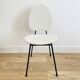 Chaise années 50 en tissu bouclette