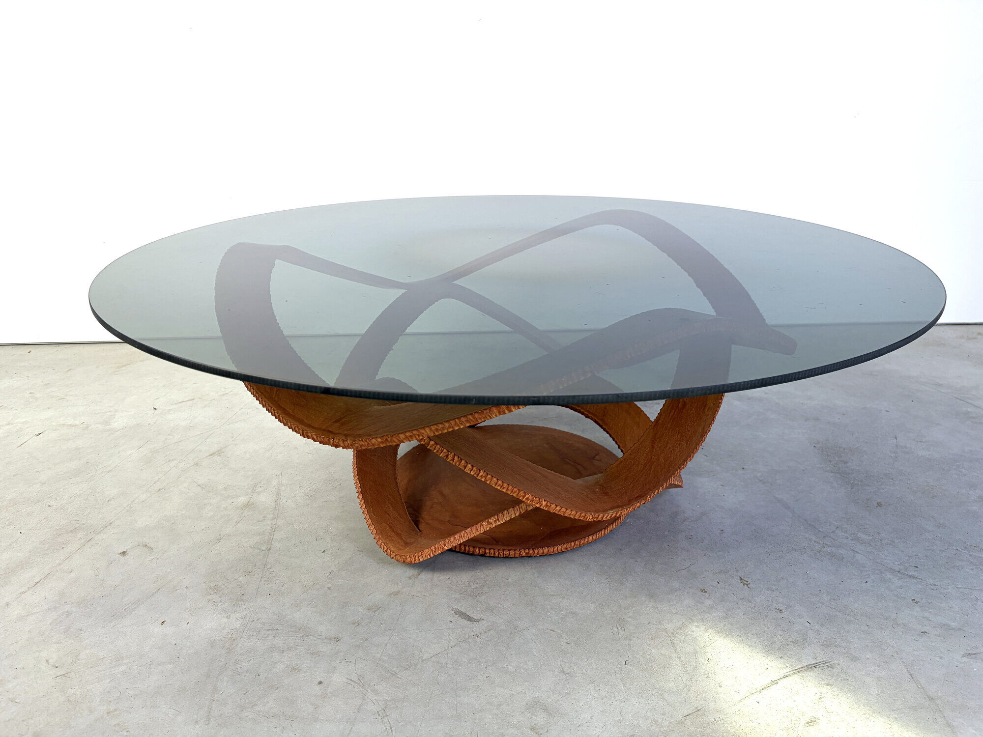 Steel coffee table by Maurice Barilone, 1980s