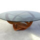 Steel coffee table by Maurice Barilone, 1980s