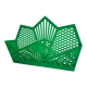Vintage green plastic mail rack, 50s