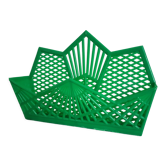 Vintage green plastic mail rack, 50s