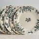 Ens. of 6 flat plates Model "Modern" Iron Earth R&A Salins