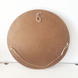 Round rattan bamboo mirror, 60 cm