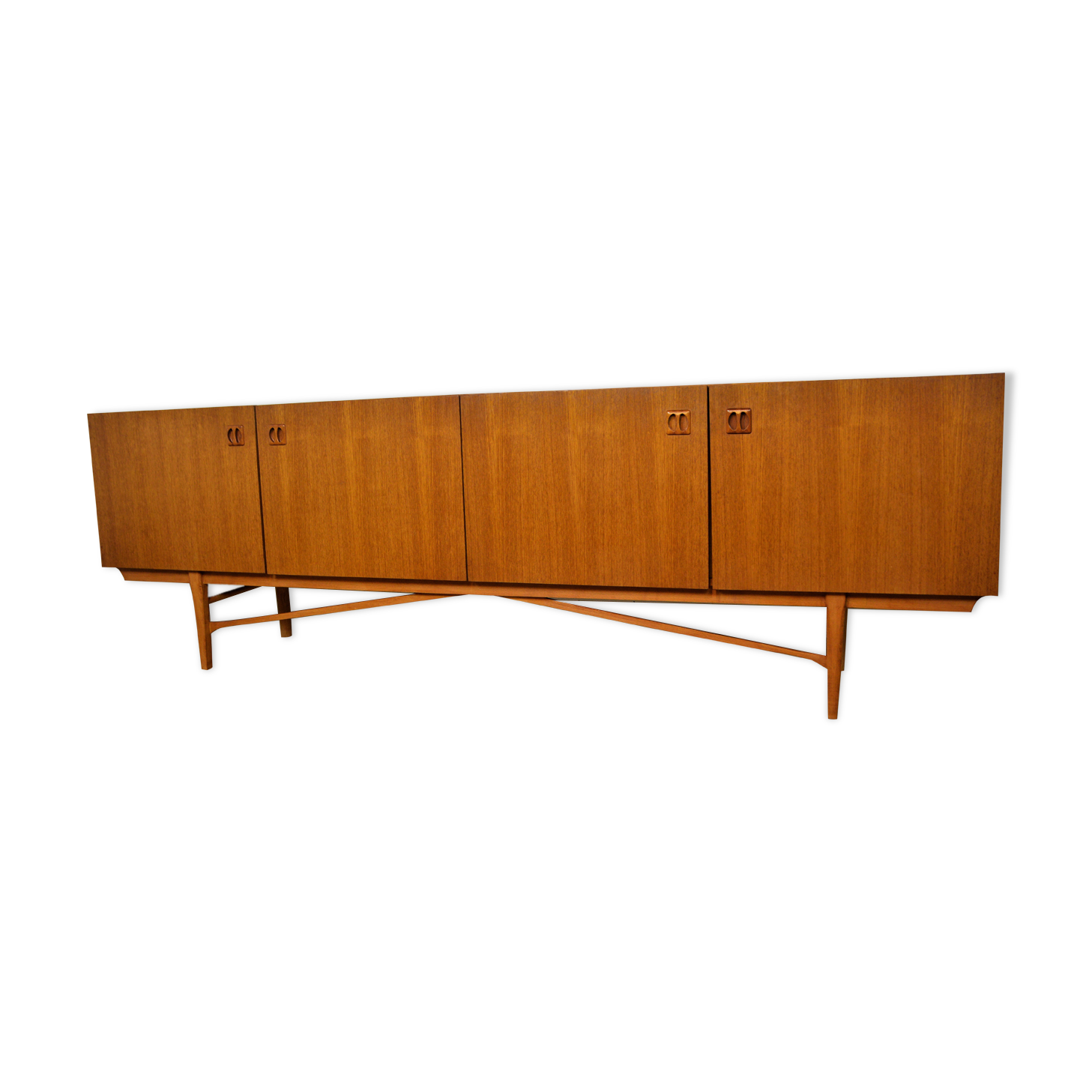Scandinavian vintage teak row