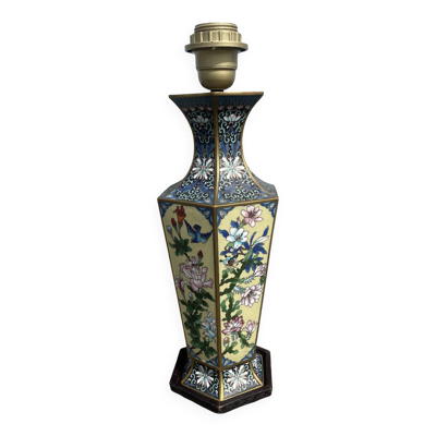 Cloisonne lampe bronze emaux chine chinois asiatique japonais extreme