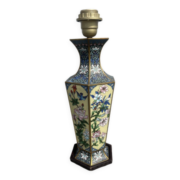 Cloisonne lampe bronze emaux chine chinois asiatique japonais extreme