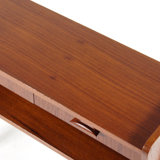 Danish teak console Scandinavian 60s 70s hallway furniture