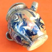 Année 1940 Chevrette / Cruche à eau provençale terre cuite émaillée