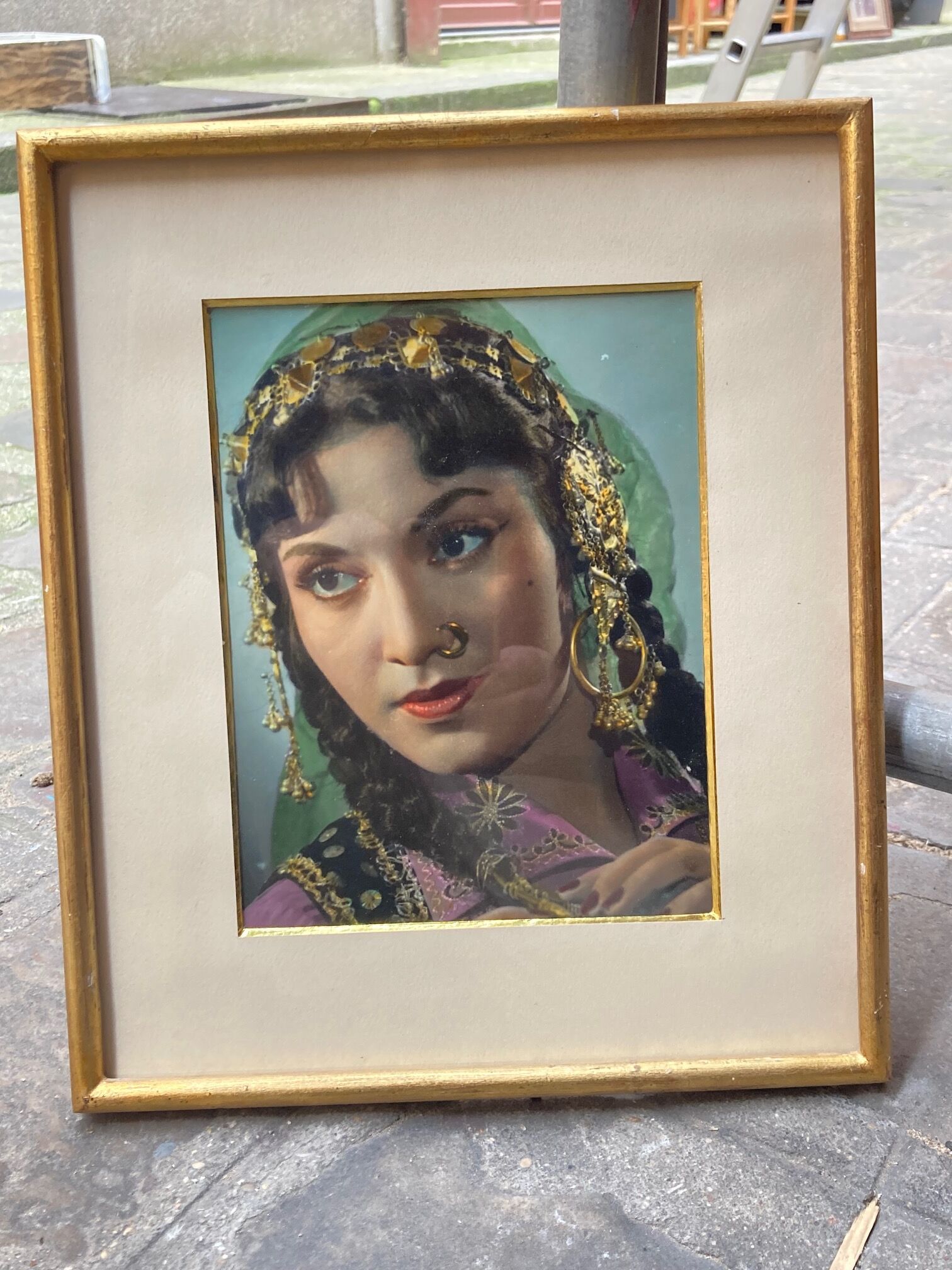Indian actress known as Naazi, photo painted