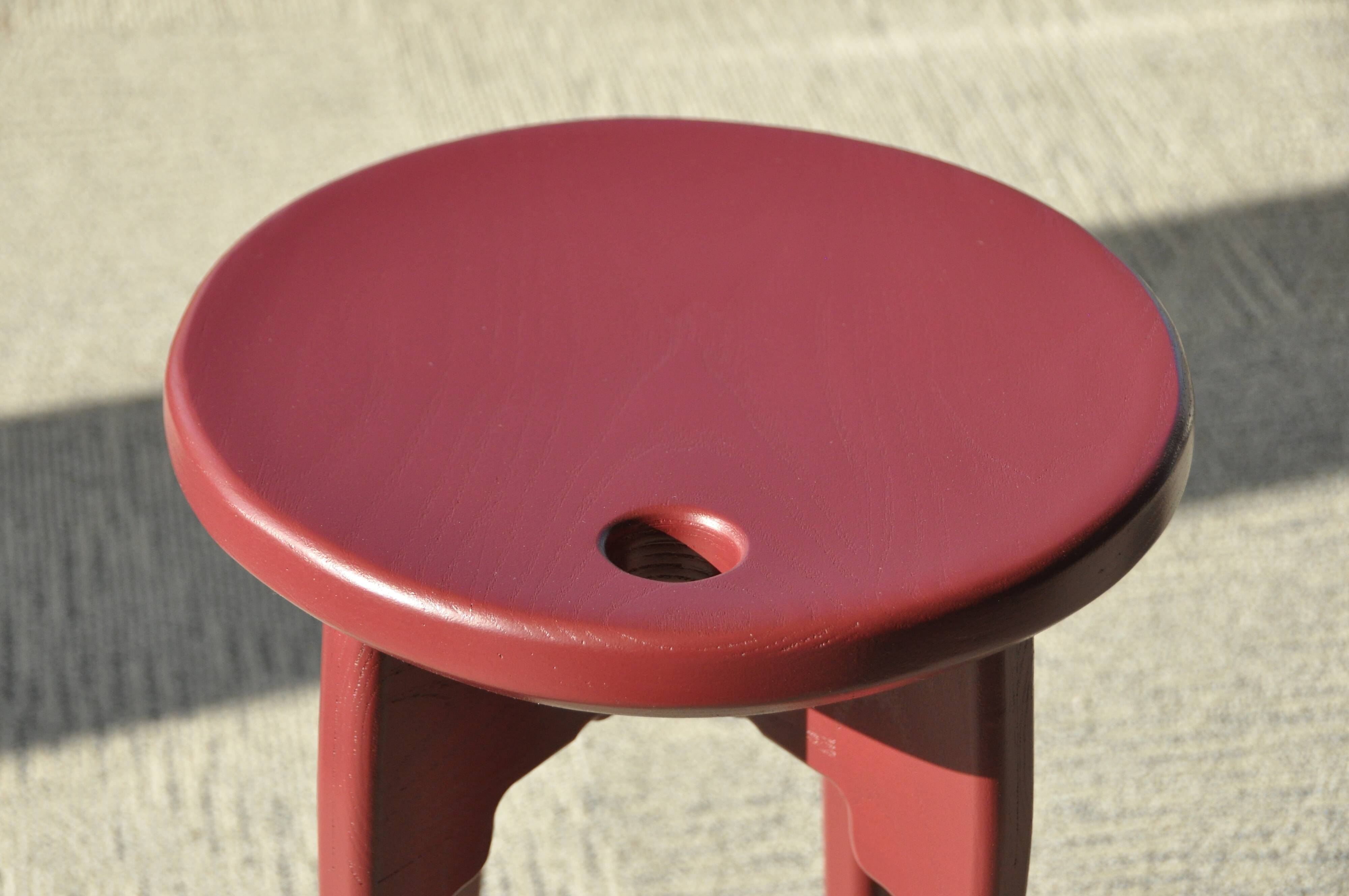 Lacquered Ash Stool