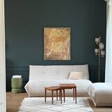 SIA white bouclette designer sofa