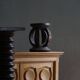 Antique wooden stool hand-carved by the Dogon people of Africa, Wabi-Sabi style, mid-20th century.