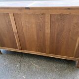 Restored 19th-century solid oak sideboard, 190cm