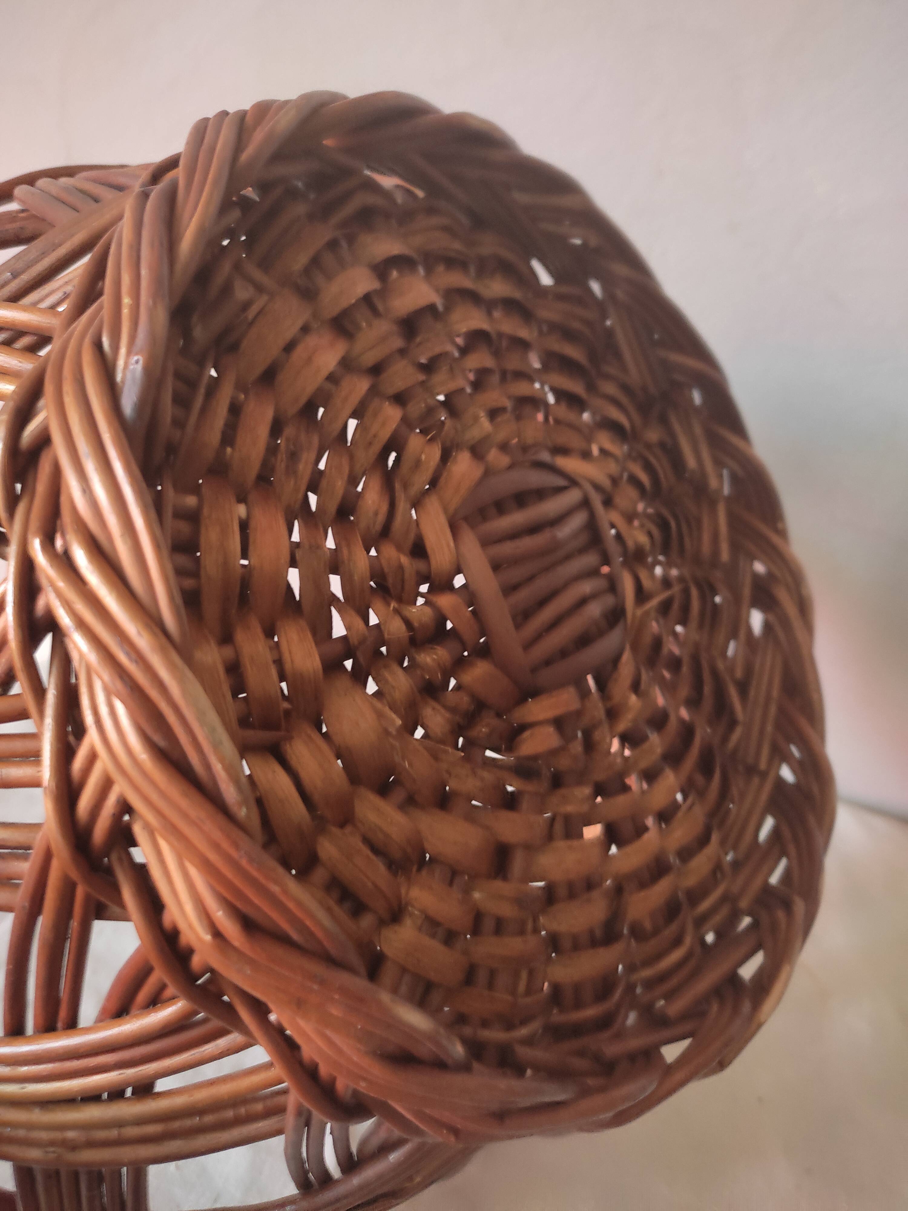 Vintage wicker basket