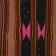 Kilim Oushak vintage striped pink and brown handmade 310 x 158 cm
