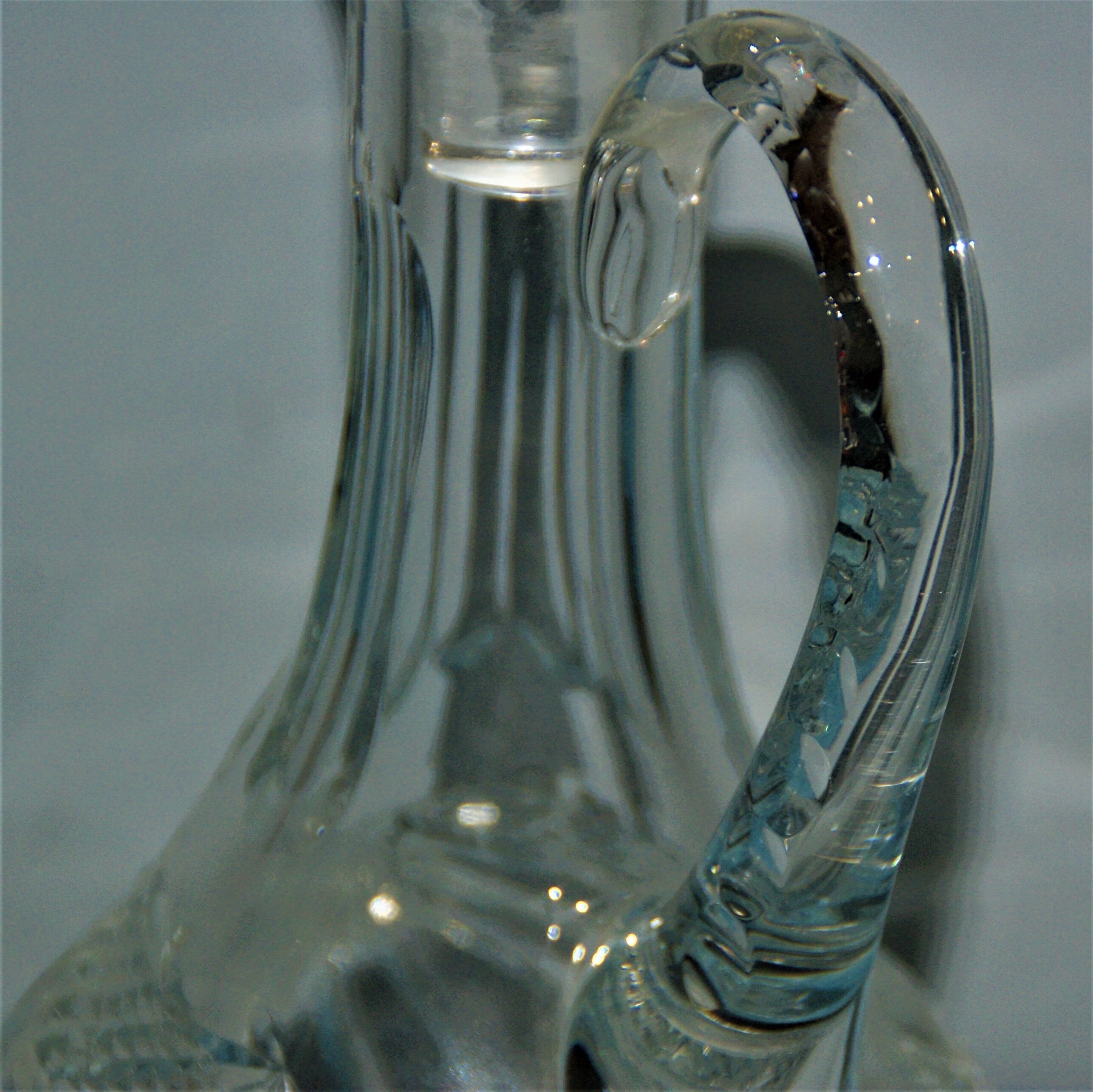 Carafe ewer for wine or water crystal cross of lorraine