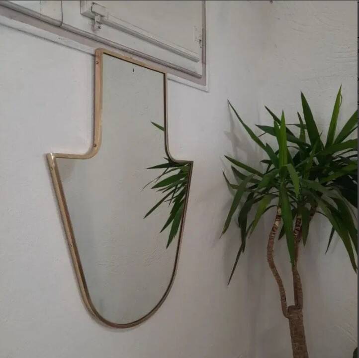 Brass mirror – 50s