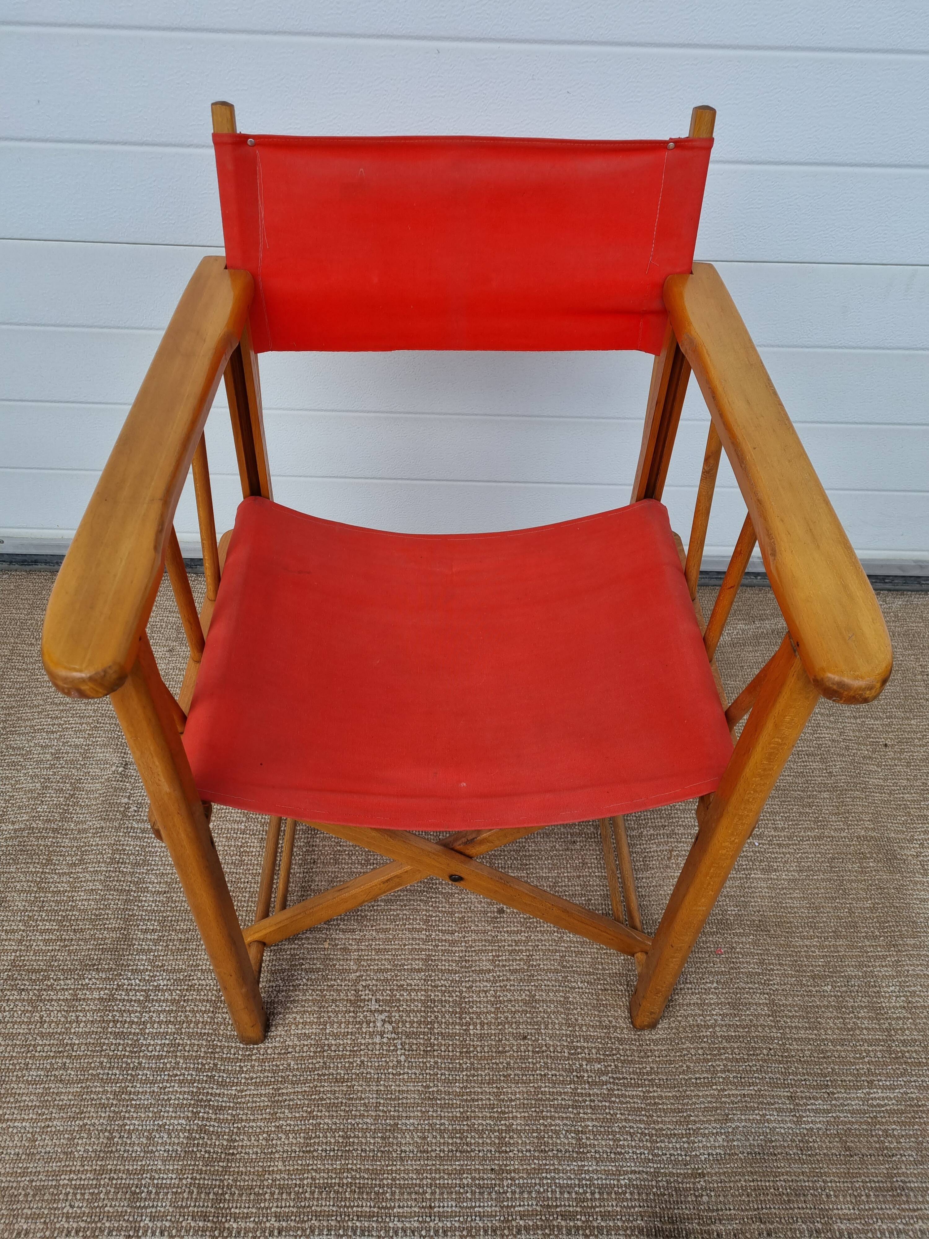 5 Old Folding Chairs from Garden 50 60