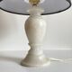 Lampe pieds en pierre d’albatre vintage