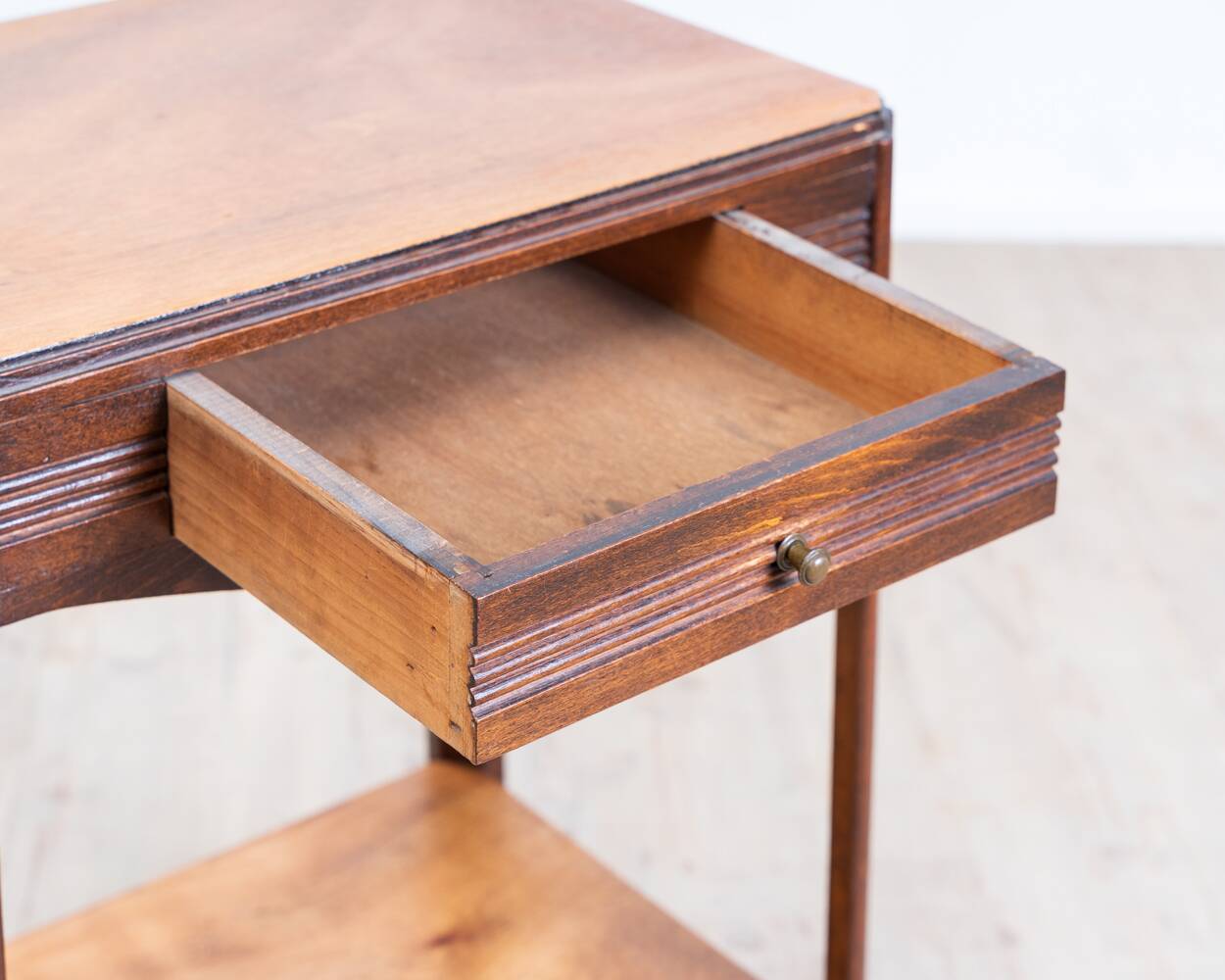 Small Art Deco chest of drawers in solid oak