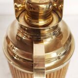 Brass and wood thermos. Spain, 1960s.