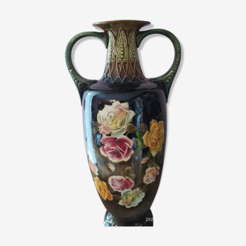Large art deco ceramic vase form Amphora