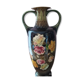 Large art deco ceramic vase form Amphora