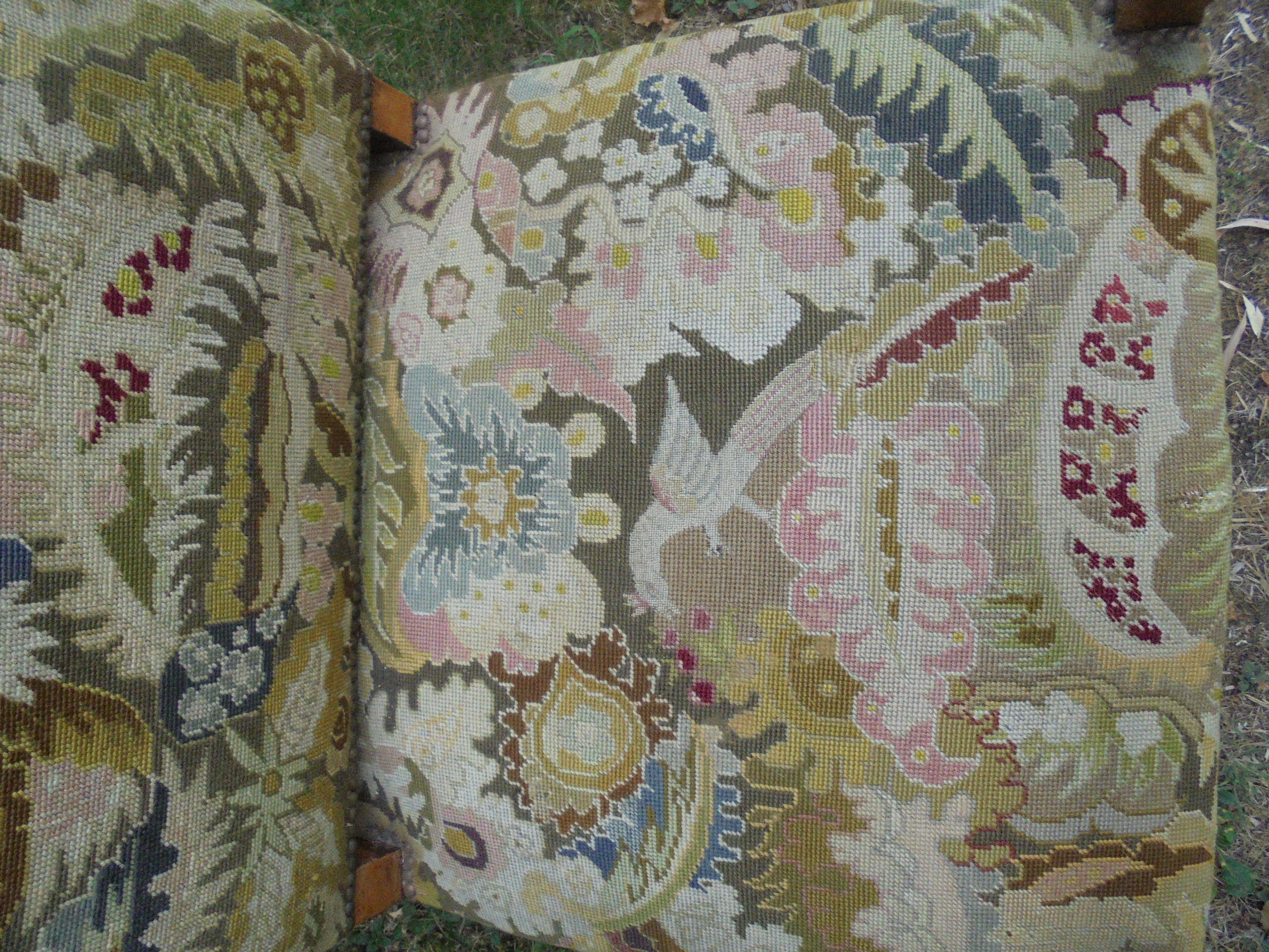 Louis XIII style armchair with tapestry