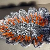 Large Vallauris leaf cutter in fat lava